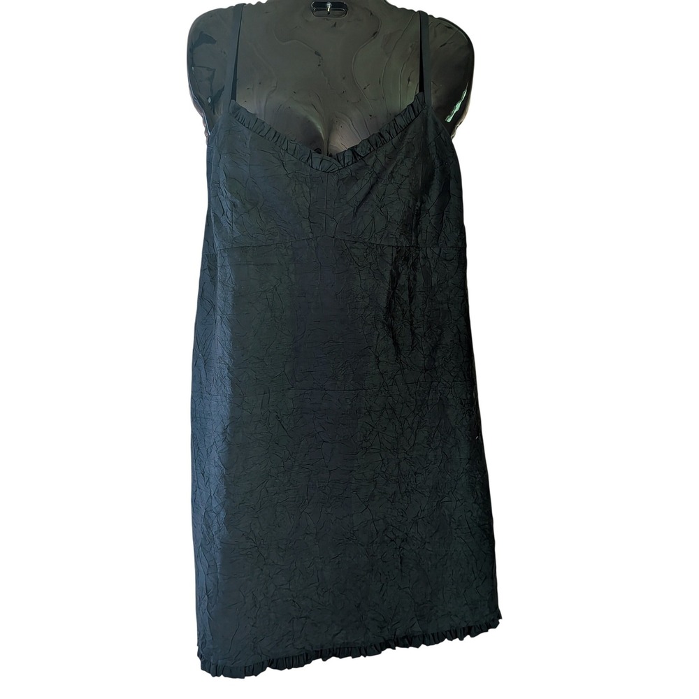 Eileen Fisher Slip BabydollDress L Silk Luxurious Coquette Whimsigoth Textured